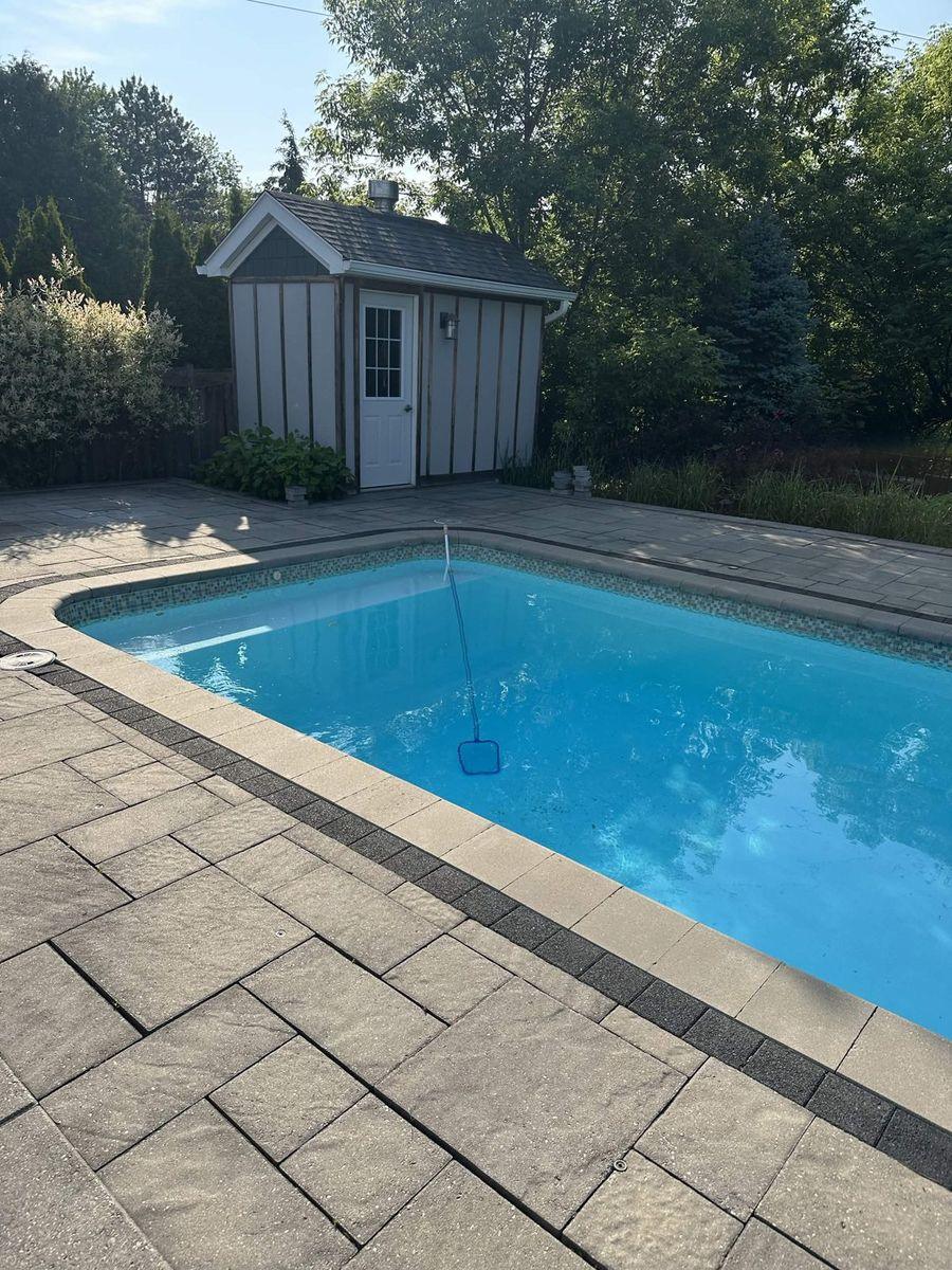The interlock pool deck